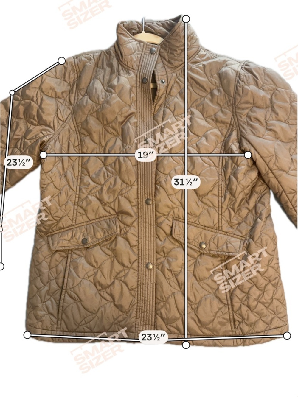 Lands' End Women's Jacket, Size Large, Brown - Picture 6 of 7